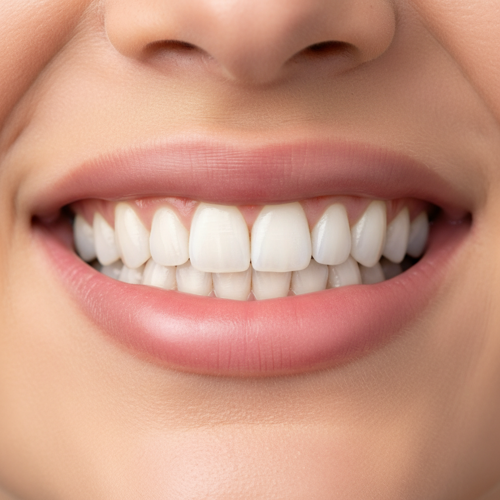 Healthy bright smile showing clean teeth